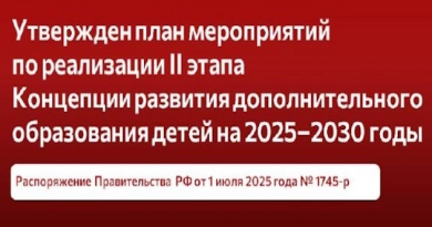 Правительство РФ утвердило план мероприятий по реализации II этапа Концепции развития дополнительного образования детей до 2030 года